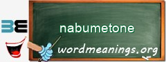 WordMeaning blackboard for nabumetone